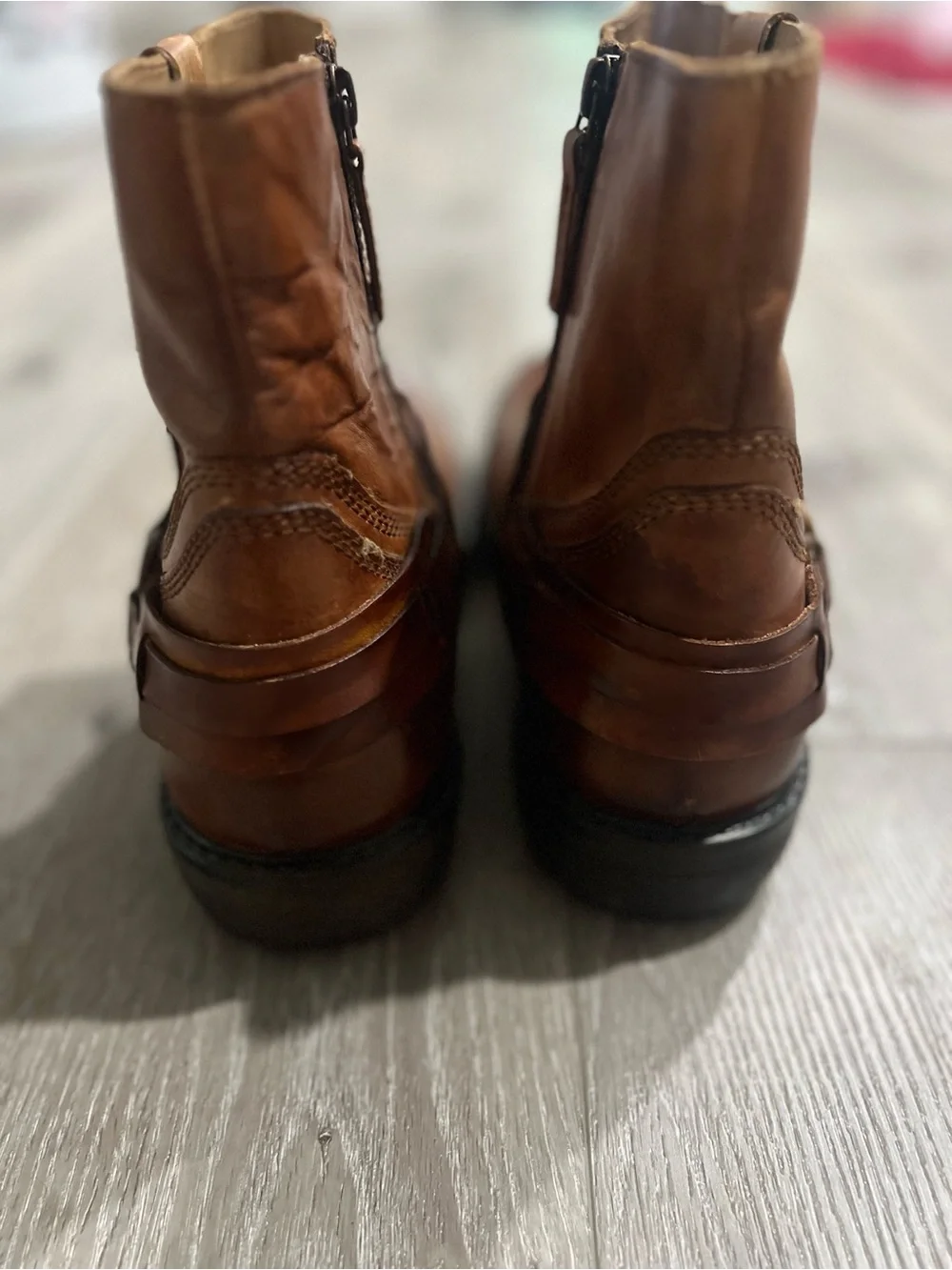 Roan by Bed Stu Men’s Tan distressed Leather Native II Boots